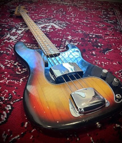 1976 Fender Precision Bass in sunburst finish With OHSC