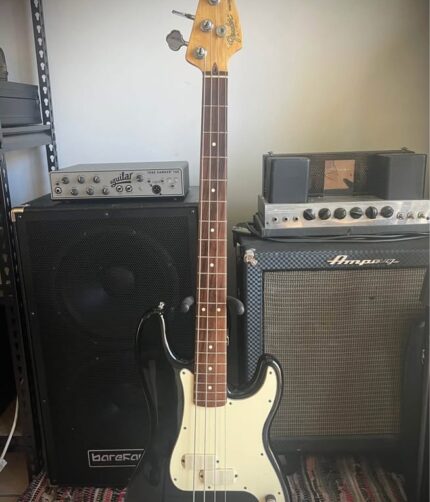 1983 Fender Precision Elite I Bass in Black finish With Hard Case