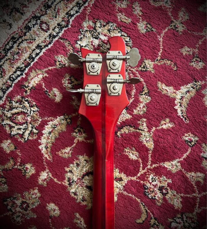 1980 RICKENBACKER 4001 BASS IN RARE BURGUNDYGLO FINISH WITH