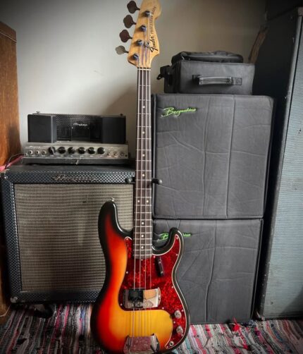 1972 Fender Precision Bass in Sunburst finish With Original case